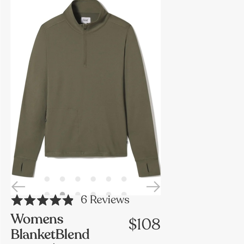 Cozy Feat women’s Roam 1/4 zip size M